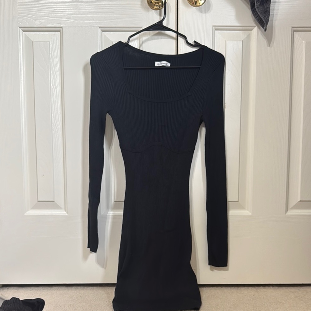Hollister Black Long Sleeve Dress